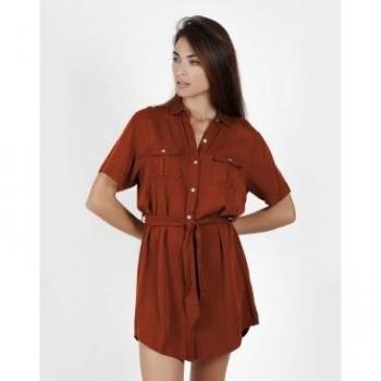 Vestido Dubarry para Mujer en Color Marino con Manga Corta y Detalles de Alta Calidad