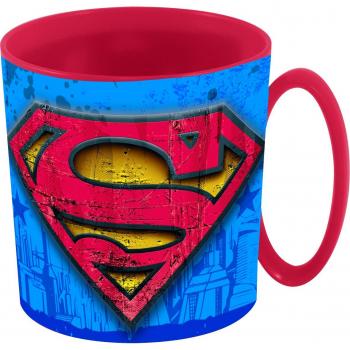 Stor, 85605, Taza Microondas Superman Symbols, 350 ml, libre bpa