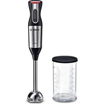 Bosch ErgoMixx Style MS62M6110 - Batidora de mano, potencia de 1000 W, 12+1 velocidades, con vaso medidor, color Metallic