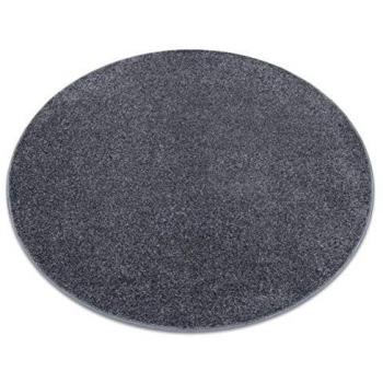 Alfombra Redonda Santa Fe Gris 200 cm, Liso, Color Sólido