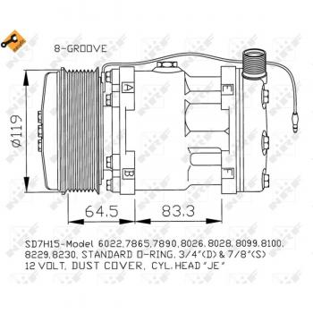 Compresor de Aire Acondicionado EASY FIT NRF 32142
