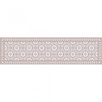 Alfombra de vinilo Viniliko Samara terracota 66x250 estilo baldosas