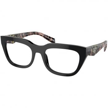 Prada PR A06VF Asian Fit 13P1O1 Gafas Recetadas para Mujer Negras