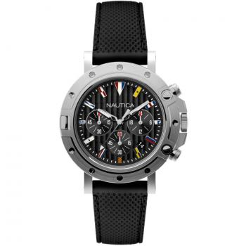 Reloj Nautica Hombre Analogico Cuarzo con Correa de Acero Inoxidable NAD17527G