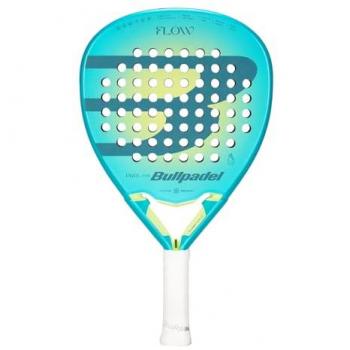 Pala de pádel Bullpadel Flow Woman 25 para mujer, color azul, forma híbrida, peso ligero