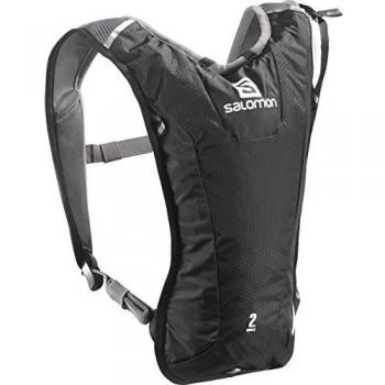 Salomon Agile 2 Set Mochila muy ligera, 40 cm, 3 Litros, Negro/Hierro/Blanco