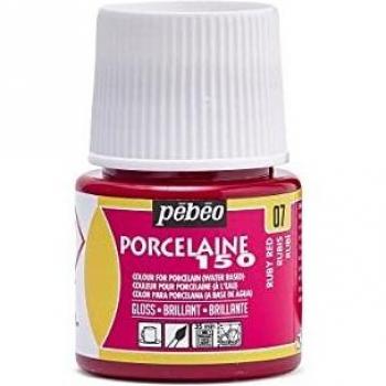 Pintura para porcelana Pébéo 150 Rubí Brillante 45 ml - Colores brillantes - Cocción a 150°C