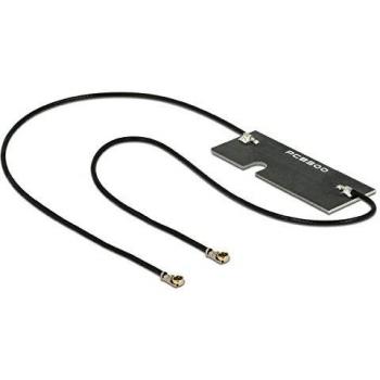 Antena WLAN Doble Delock 89569, 0.15m, 2 x MHF® 4L, compatible con 802.11 ac/a/h/b/g/n, ganancia de 3 - 5 dBi