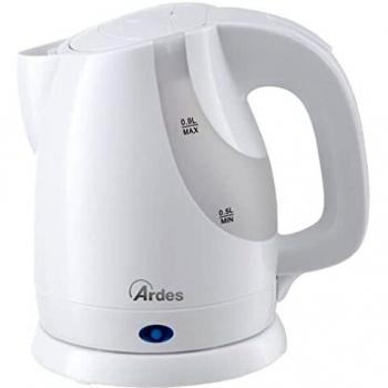 HERVIDOR ARDES 0,9L BLANCO BASE GIRATORIA 360, Filtro anti-cal, extraíble y lavable