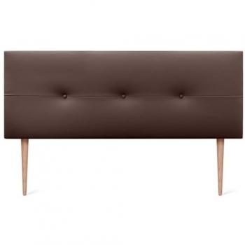 Cabecero de Cama AQUALINE Pro Tapizado en Polipiel Chocolate 160x105cm con Patas para Camas 150/160