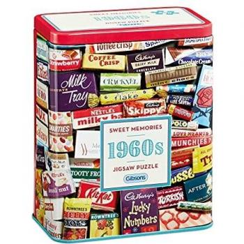Gibsons 1960s Sweet Memories - Puzzle en lata de regalo