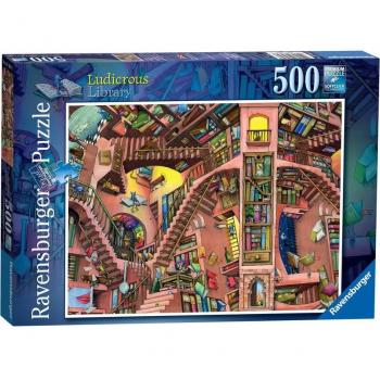 Puzle Ravensburger La biblioteca extravagante 500 piezas