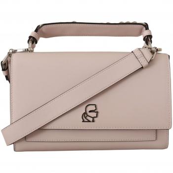 Karl Lagerfeld Light Pink Leather Shoulder Bag