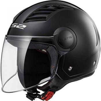 LS2 CASCO ECONÓMICO AIRFLOW COLOR NEGRO MATE, TALLA S