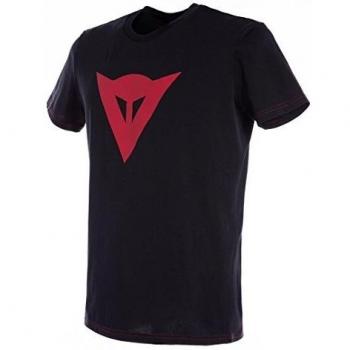 Dainese Camiseta, Negro/Rojo, Talla XXL