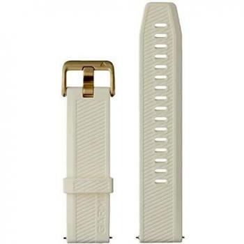 Garmin Banda de liberación rápida, 20 mm, Color Blanco con Hardware Dorado Claro