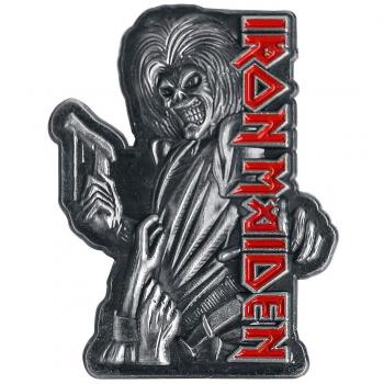 Iron Maiden Killers Pin gris/rojo