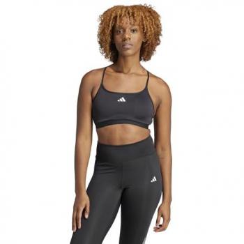 Sujetador Deportivo adidas Aeroreact Training Soporte Ligero Negro para Mujeres