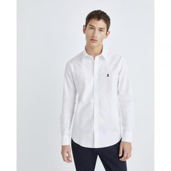 Camisa elPulpo Oxford Lisa blanco hombre