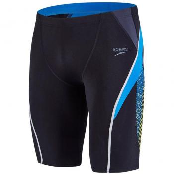 Speedo Fit Splice Jammer Bañador de Competición Largo, Negro