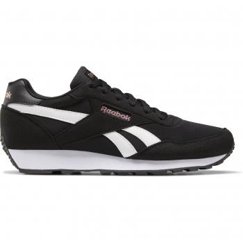 Reebok Women's Rewind Run Sneakers - Core Black/White/Blush Metal, Size 37