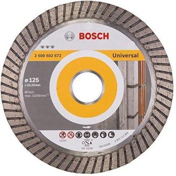 Bosch 2 608 602 672 - Disco de corte de diamante Best for Universal Turbo - 125 x 22,23 x 2,2 x 12 mm
