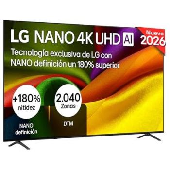 Televisor LG NanoCell 85 - UHD 4K, Smart TV, Procesador Inteligente α7 AI Gen9, WiFi, HDR10 Pro