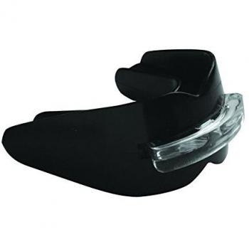 Everlast Double Mouth - Protección de Boca, tamaño único, Color Negro