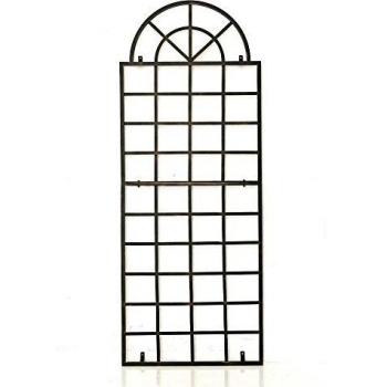 Reja Metálica para Plantas Trepadoras Viva - Soporte de Hierro para Enredaderas con Marco Color Bronce 180 x 70 cm