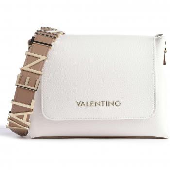Bolso Valentino Alexia Blanco con Detalles en Dorado de 21x17x7cm