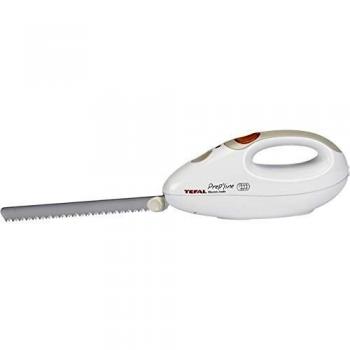 Tefal Prep'Line 852331 Cuchillo Eléctrico, 100 W, Acero Inoxidable, Blanco