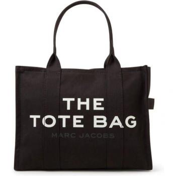 Bolso Tote Grande de Lona Negra Marc Jacobs para Dama