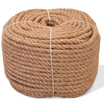 vidaXL 100% Natural Jute Rope, 12mm Thickness, 100m Length