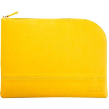 Rhodia 116748C - Bolsa con cremallera - Rhodiarama - Grande (L) Amarillo