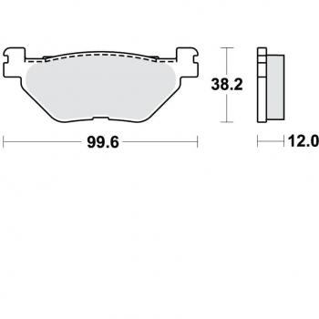Juego de pastillas de freno TRW MCB722SRM con características de alta calidad, diseño específico para vehículos, compuesto de fricción optimizado para un rendimiento superior y menor desgaste