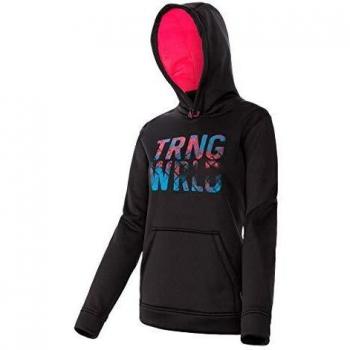 TRANGO Baltea Sudadera, Mujer, Negro/Fresa, XS