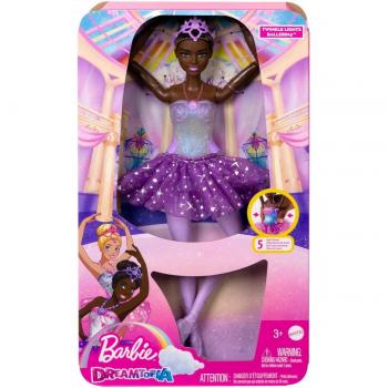 Muñeca Barbie Dreamtopia Bailarina Tutú Morado con Luces Mágicas