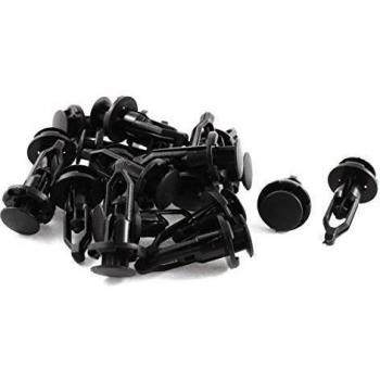 20 Uds Clip Remaches de Plástico Negro Retenedor Cubierta 9mm x 17mm x 27mm Para Toyota