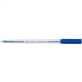 5 Star - Bolígrafo (caña transparente, punta de 1 mm, línea de 0,4 mm, 5 unidades), color azul