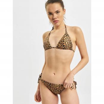 Bikini Animal Print Urban Classics para Mujer - Leo Marrón/Negro - Tallas M a L