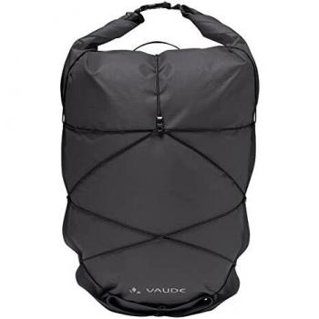Bolsa de bicicleta Vaude Aqua Back Light - 38L, impermeable, sin PVC, color negro