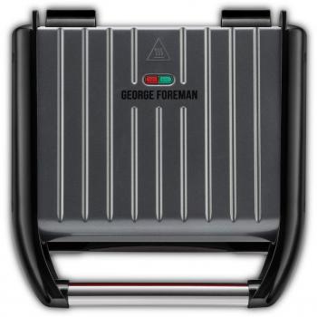 Parrilla Saludable George Foreman 25041 para 5 Porciones en Acero Gris