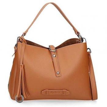 Pepe Jeans Angelica Bolso Marrón 32x21x13 cms Piel Sintética