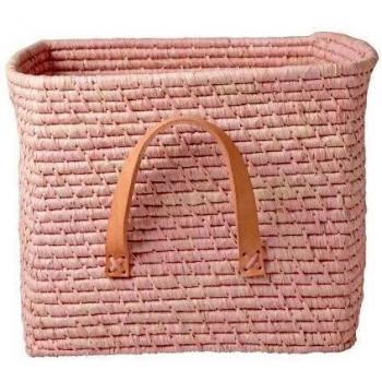 Rice Cesta de Almacenamiento de Color Rosa.