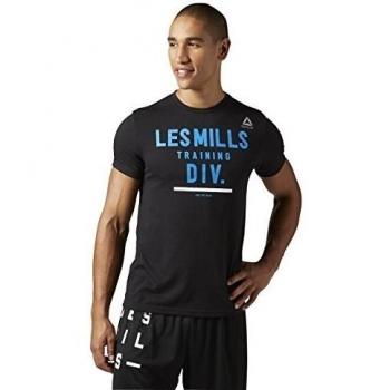 Reebok Lm Tee Camiseta, Hombre, Negro, L