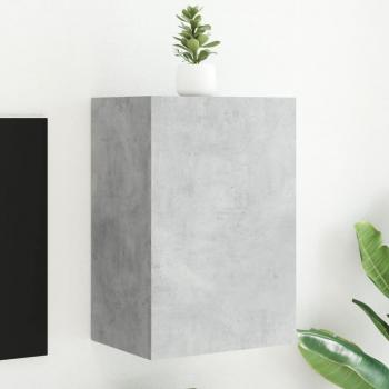 Mueble de TV de pared de madera ingeniería gris hormigón 40,5x30x60 cm