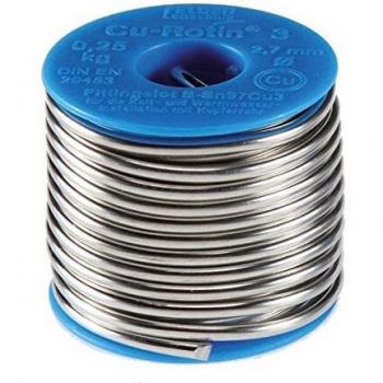 Hilo de soldar para tuberías CU-ROTIN3 2,7 mm 250 g S-SN97CU