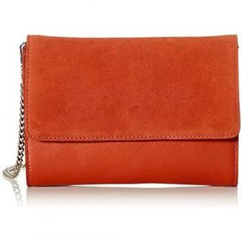 PIECES - Pchilda Leather Cross Body, Bolsos bandolera Mujer, Marrón