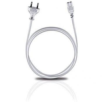 Cable de Alimentación Oehlbach C7, 5m, Euroenchufe a Toma C7, Blanco