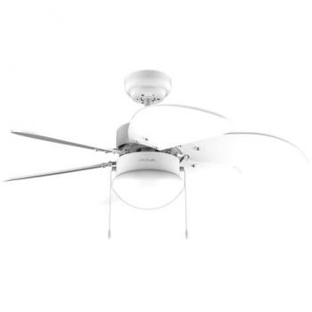 Ventilador de Techo con Luz Cecotec EnergySilence Aero 3600 Vision Blanco 50W, 36”, 3 Velocidades, 6 Aspas Reversibles, Modo Invierno-Verano